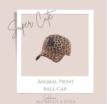 How cute is this animal print ball cap. Perfect for those days you don’t want to fix your hair. 🤣 #ballcap #animalprint

Follow my shop @allaboutastyle on the @shop.LTK app to shop this post and get my exclusive app-only content!

#liketkit #LTKstyletip #LTKSeasonal
@shop.ltk
https://liketk.it/3UObg