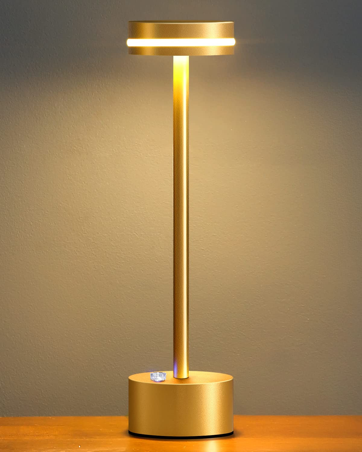 PUSU Table Lamps with Touch Control,Cordless Battery Operated Led Desk Lamp,3-Level Brightness Po... | Amazon (US)