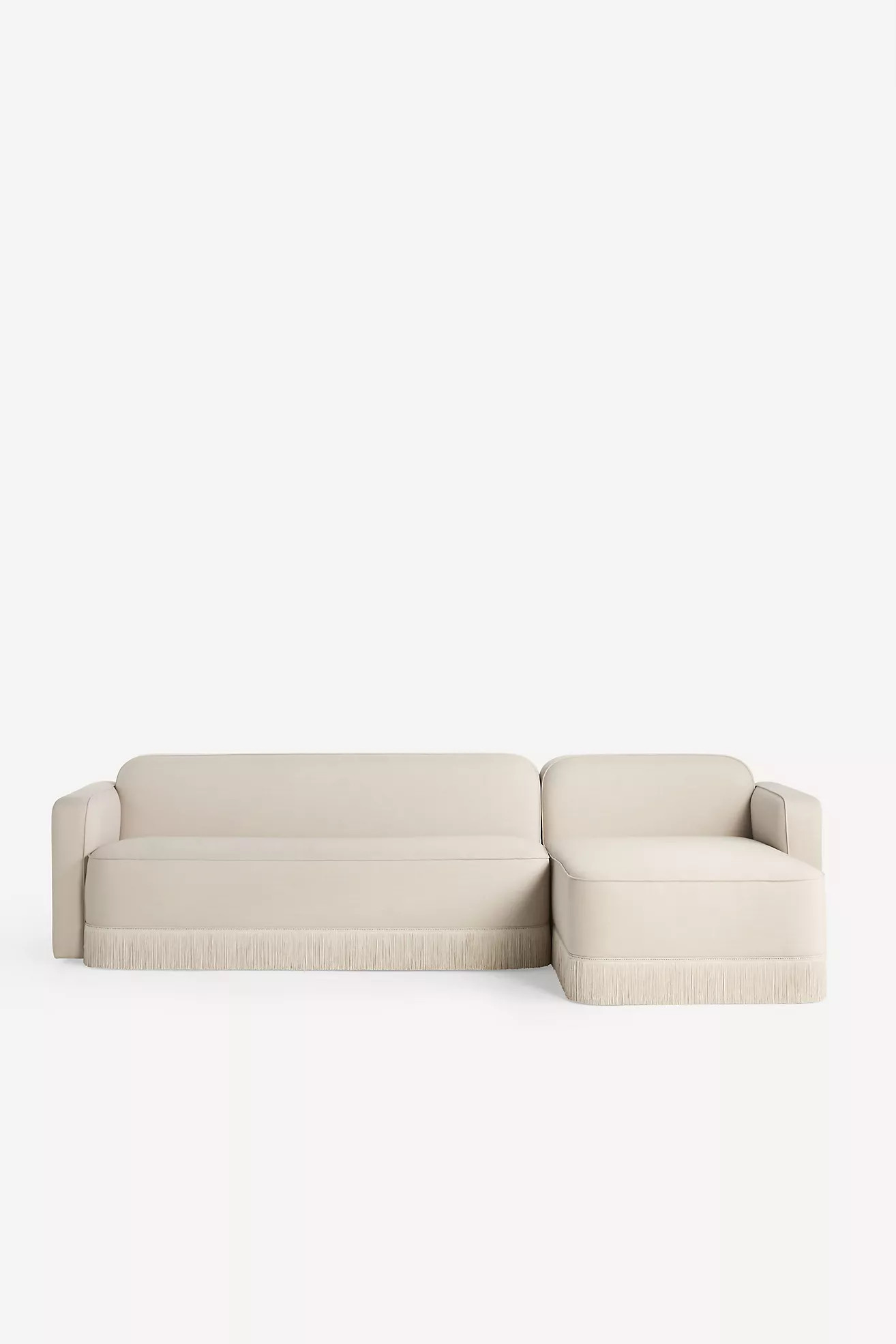 Sinclair Chaise Fringe Sectional | Anthropologie (US)