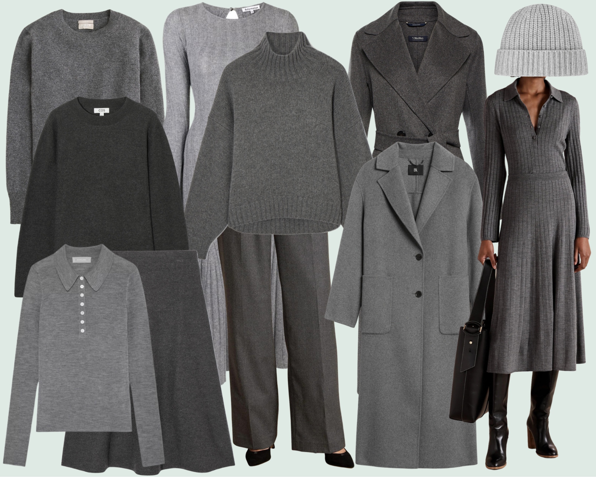 Grey is my favorite color for colder weather and it’s the perfect foil for a pop of red this season. #grey #fallfashions 

#LTKSeasonal