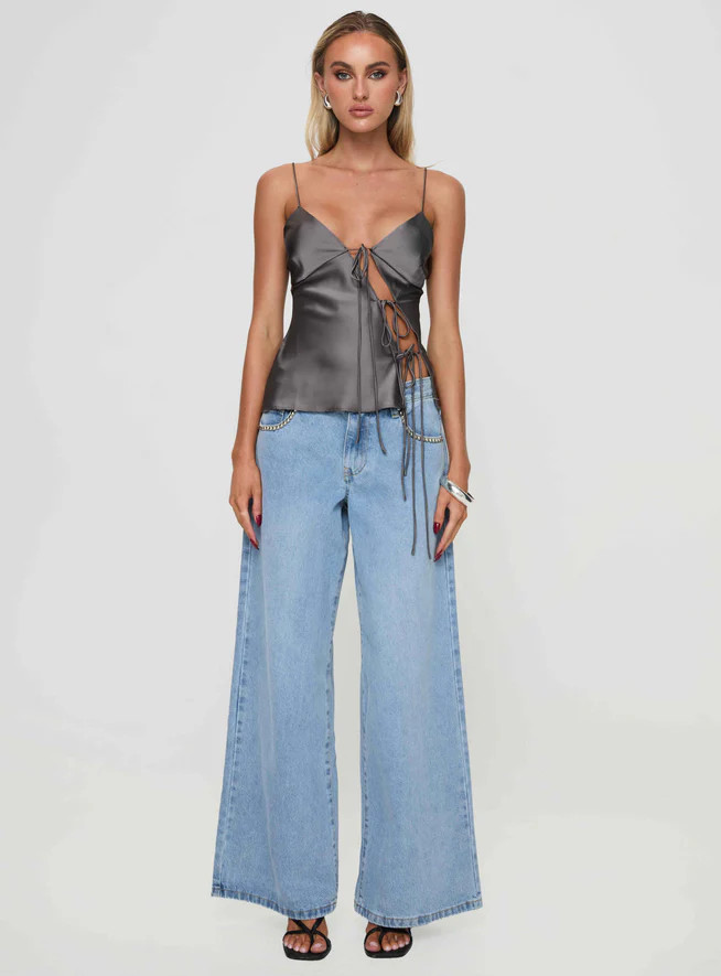 Mariah Top Grey | Princess Polly US