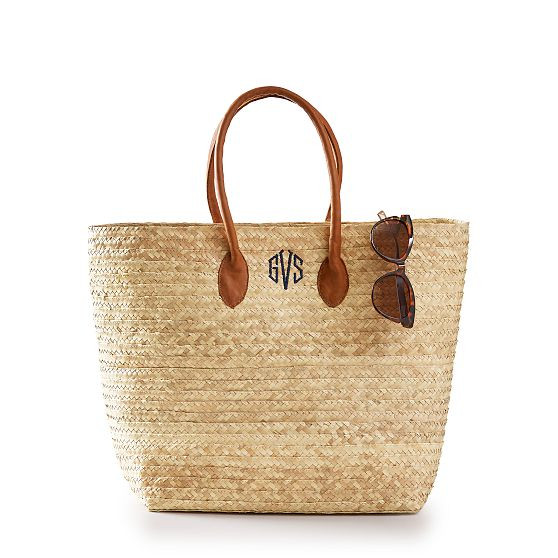 Capri Palm Leaf Tote | Mark and Graham