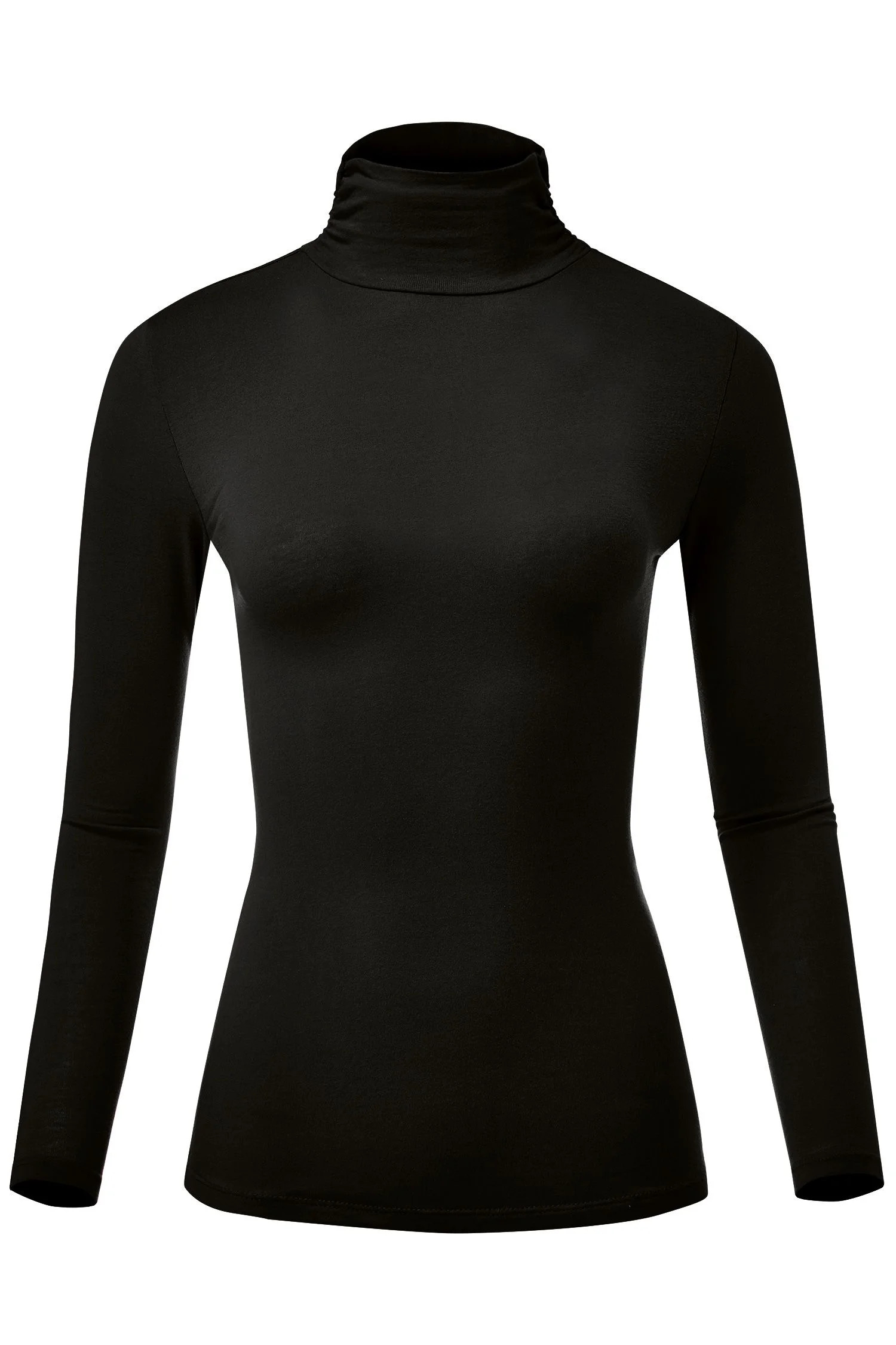Women Soft Long sleeve Lightweight Turtleneck Top | Walmart (US)