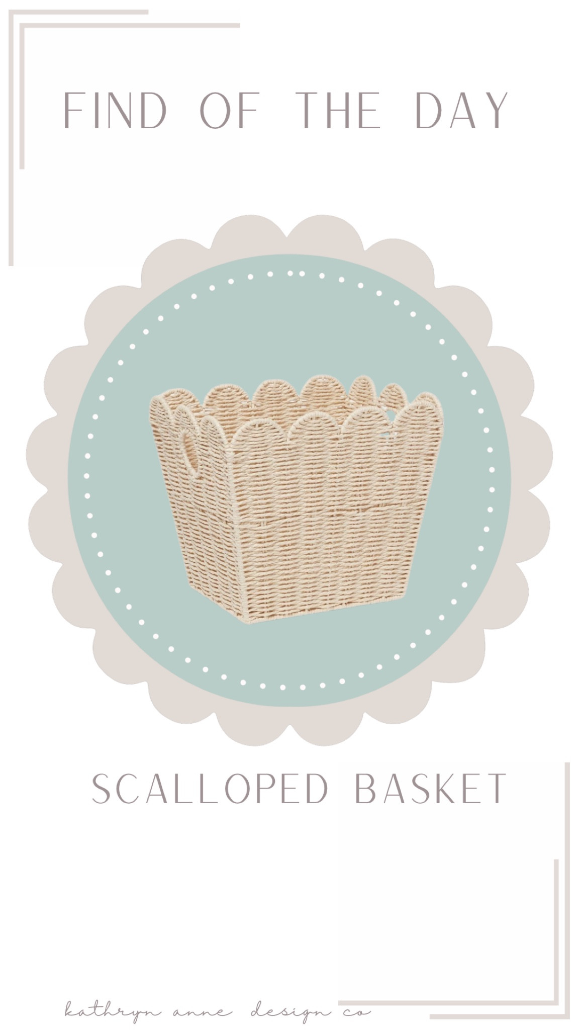 The cutest scalloped basket at Target 🤍 


#LTKstyletip #LTKhome #LTKxTarget