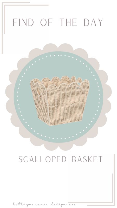 The cutest scalloped basket at Target 🤍 


#LTKstyletip #LTKhome #LTKxTarget
