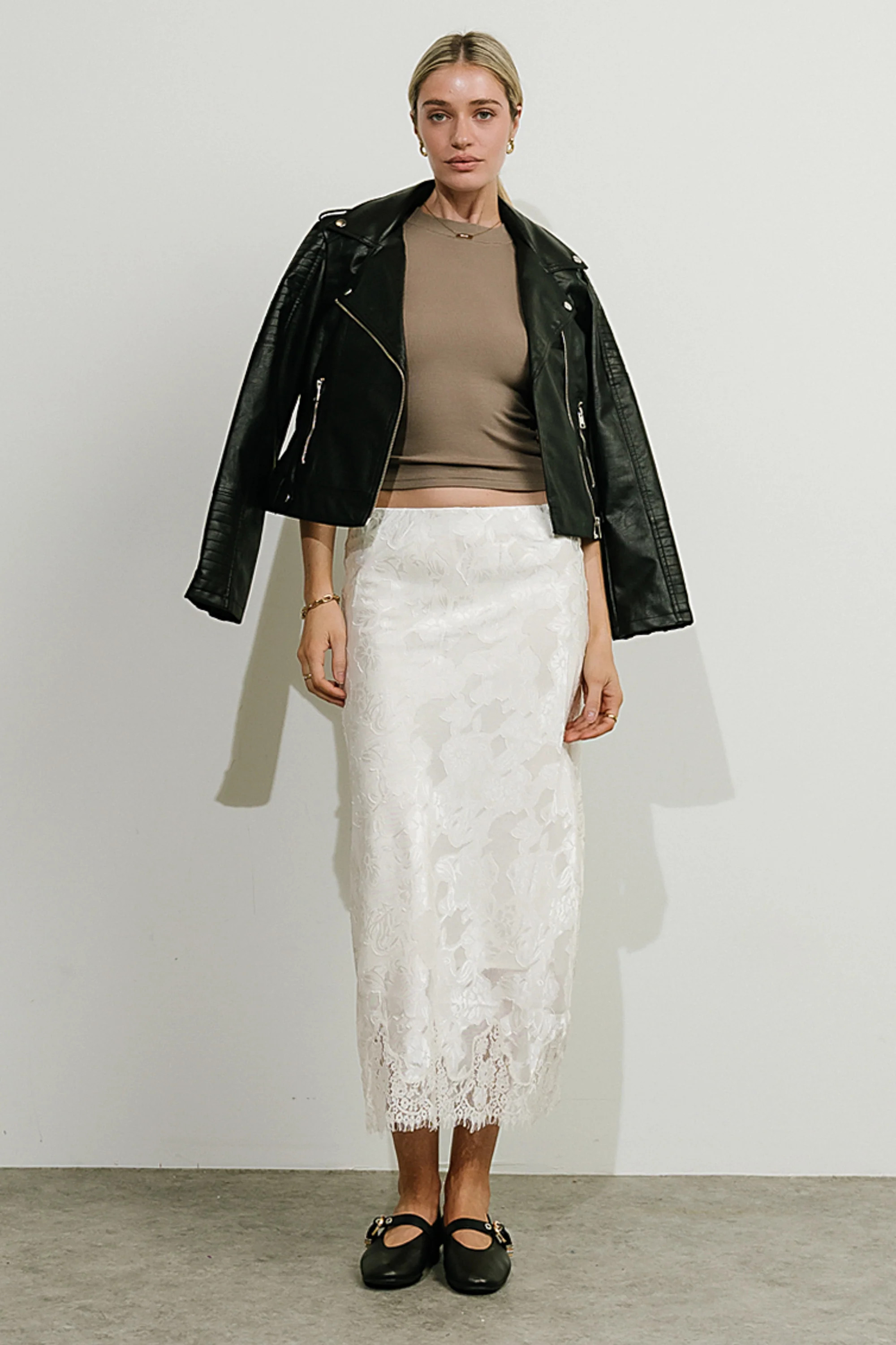 Julie Floral Satin Midi Skirt | Böhme US