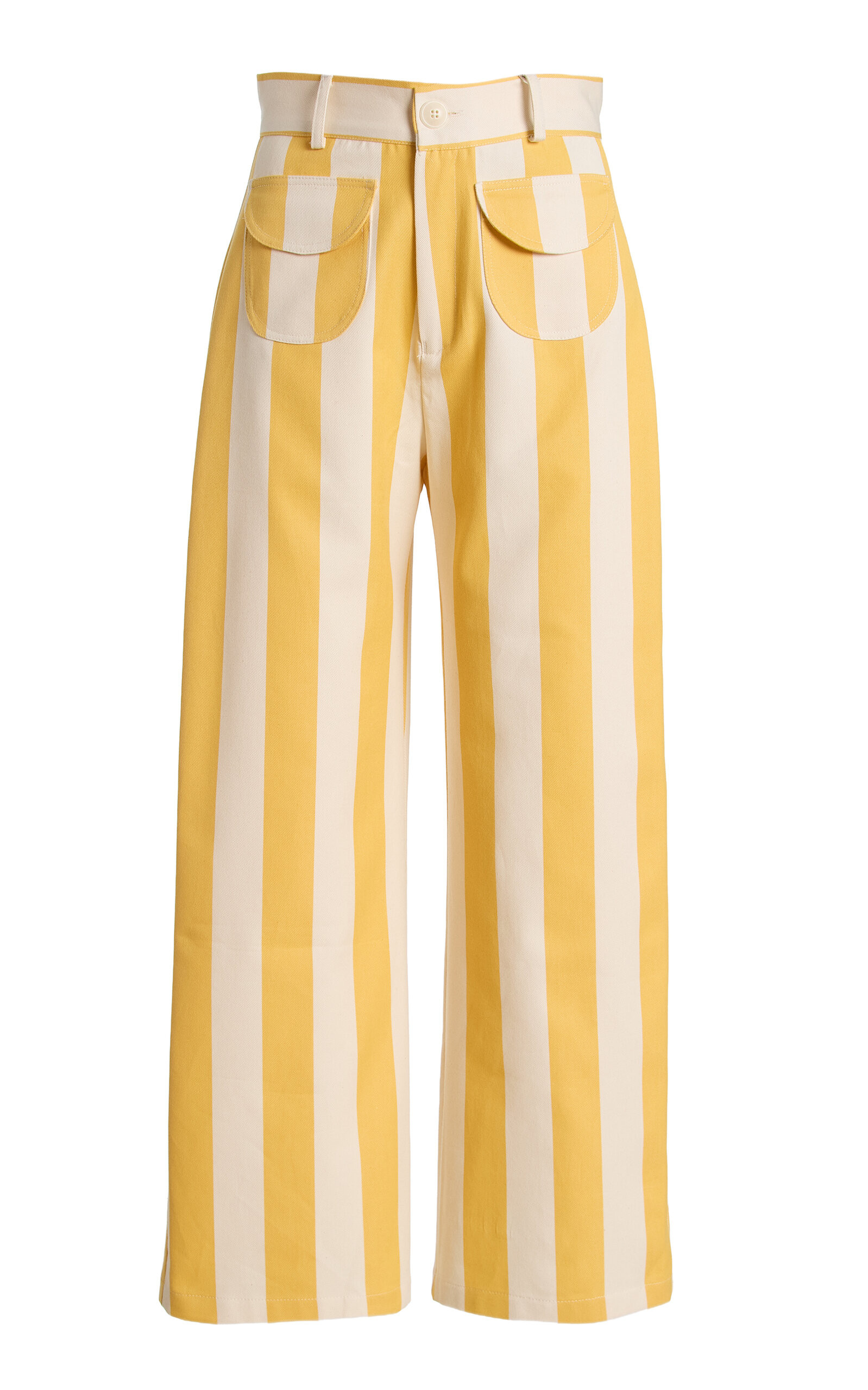 LA VESTE Parasol Cotton Straight-Leg Pants - Moda Operandi | Moda Operandi (Global)