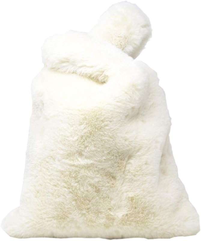 by you Women Winter Daily Fashion Tote Bags Soft Faux Fur 12 Solid Colors 12" X 12" | Amazon (US)