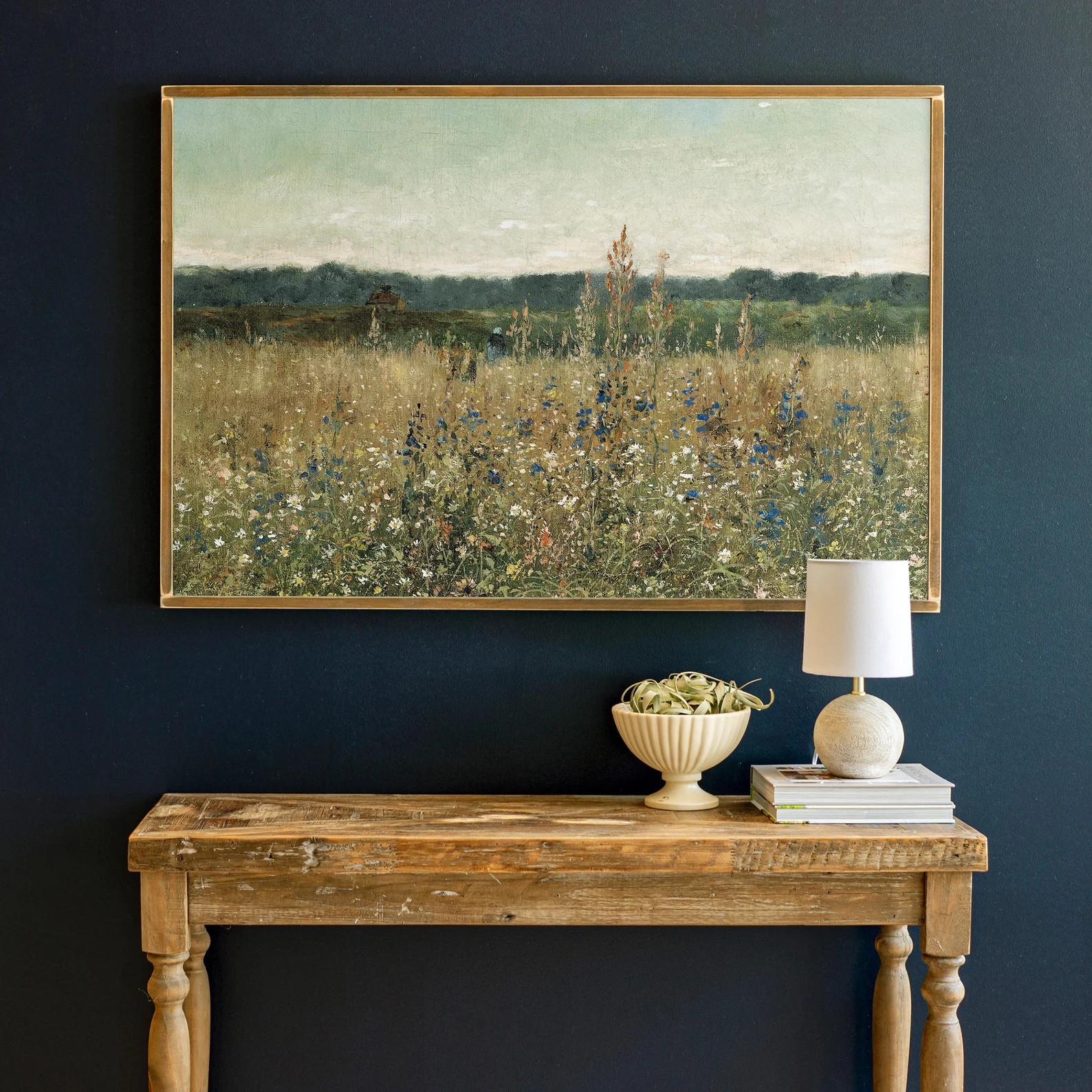 Vintage Wildflower Field Art: Botanical Print on Wood | 167 - Etsy | Etsy (US)