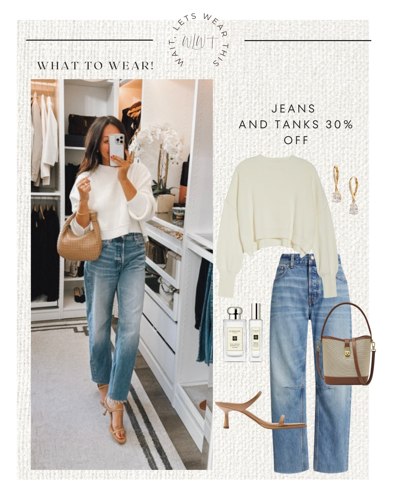 Sweater and jeans part of the NSale!⭐️ I sized down 1 in the jeans 

#LTKOver40 #LTKSaleAlert