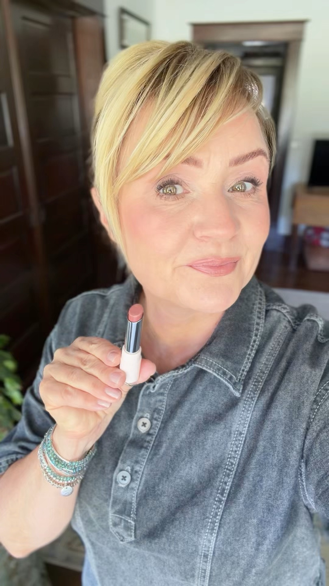 Reordered one of my favorite lipsticks.  It’s more of a gloss.  A little more sheer with a bit of sparkle. 
Soft Twinkle

#LTKBeauty #LTKOver40
