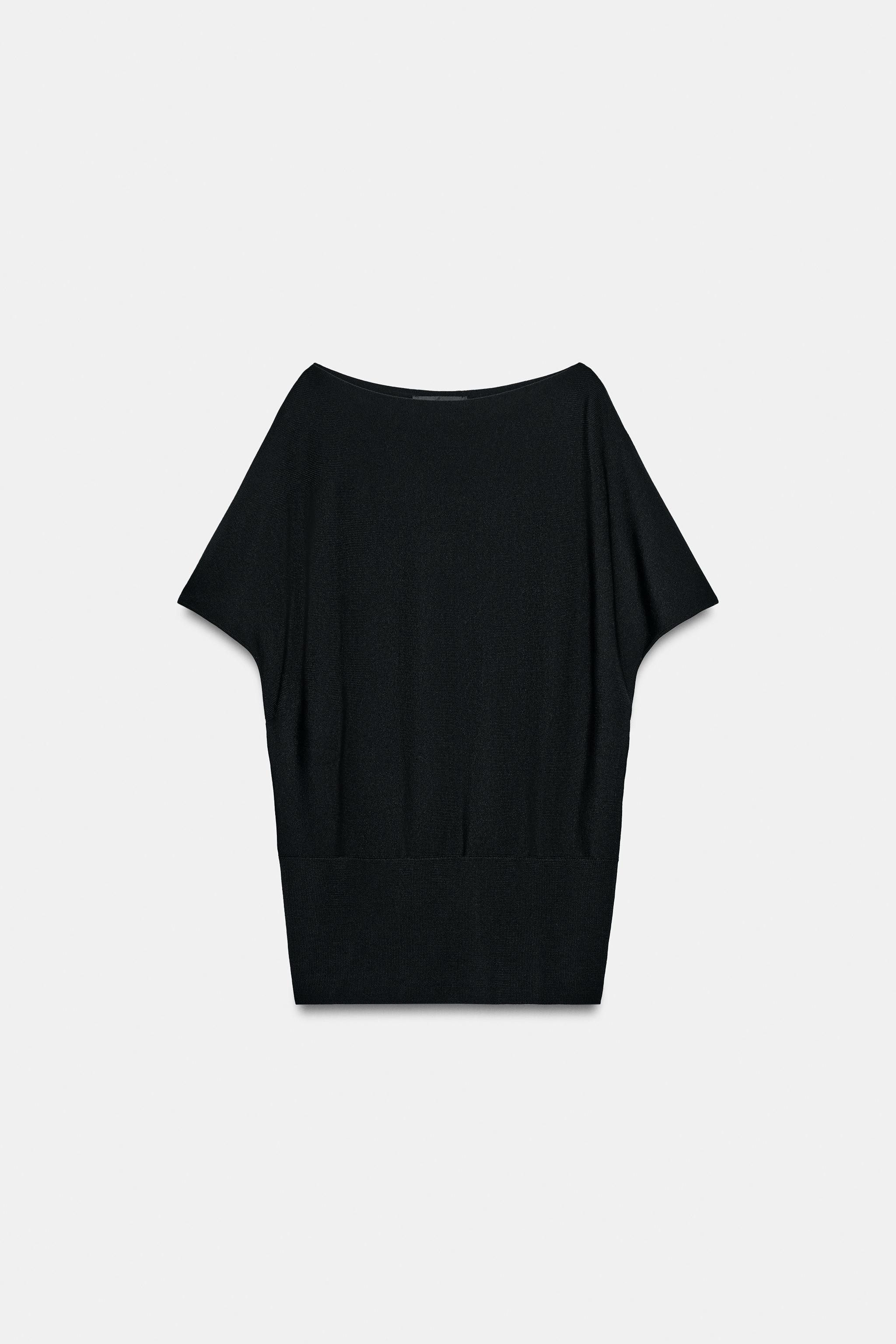 BOAT NECK KNIT TOP | Zara US