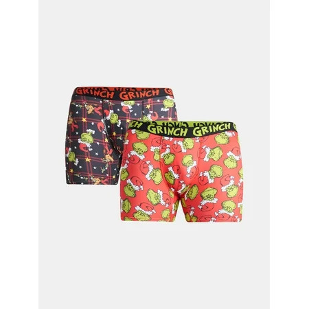 Dr. Seuss The Grinch Men’s Boxer Briefs, 2-Pack, Sizes S-XL | Walmart (US)