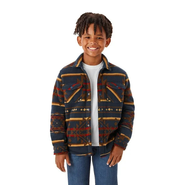 Member's Mark  Member's Mark Boys Sherpa Lined Shacket 4.8 stars out of 4 reviews(4.8)|4 ratingsI... | Sam's Club