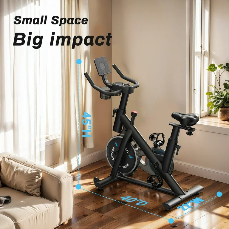 MERACH Stationary Exercise bike with Exclusive Free APP, Indoor Cycling Bicycle with 300lbs Weigh... | Walmart (US)
