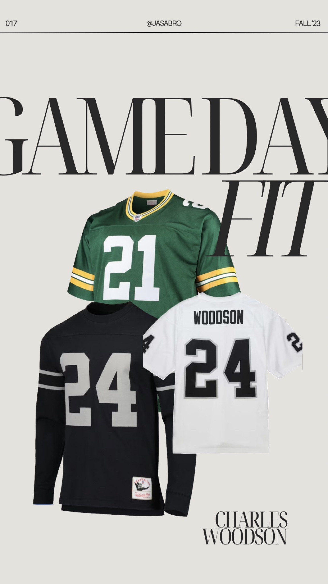 Monday Night Football : Green Bay Packers 🧀 @ Las Vegas Raiders ☠️ 

‘The Charles Woodson Bowl’ one of my favorite football players of all time who played for both teams throughout his career.

•
•

NFL style, fall outfit, fall style, fall transitional outfit, fall inspo, football fashion, sporty look, sports wear, sport style, sporty outfit, game day outfits, sporty girl, sporty outfit, fall fashion, jersey outfit

#LTKstyletip #LTKSeasonal #LTKparties