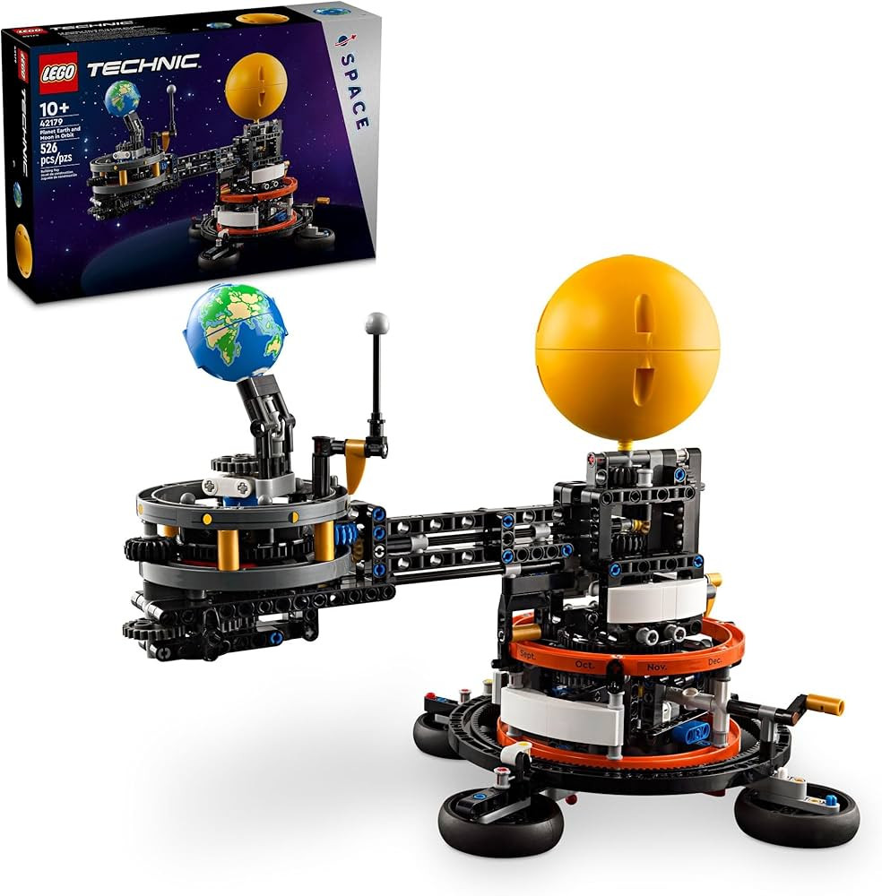 LEGO Technic Planet Earth and Moon in Orbit Building Set, Outer Space Birthday Gift for 10 Year O... | Amazon (US)