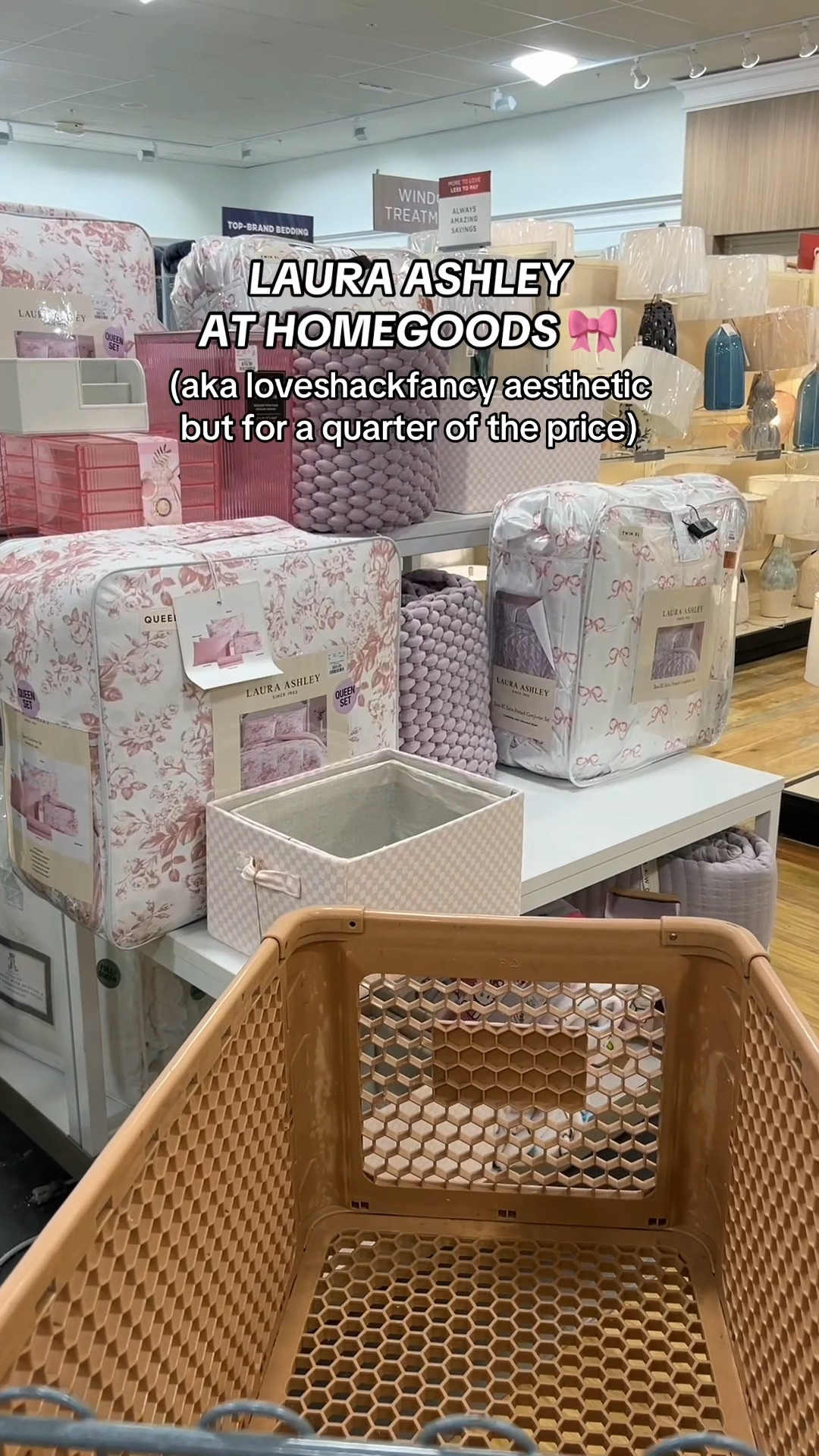 Love the Laura Ashley bedding at HomeGoods!!😍🎀
 #lauraashley #homegoods #bedding #bedroom #dorm #loveshackfancy #coquette #bows 

#LTKHome #LTKSaleAlert #LTKU