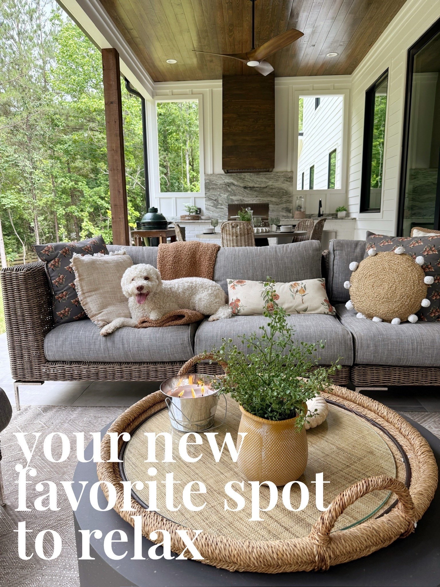 🪑 It’s all in the details—the woven textures, neutral palette, and layered softness that make this outdoor lounge feel just as cozy as indoors. 🤍

Do you want to bring our dreamy Modern Classic style interior design into your own home? 🏡 You’re in luck! Reserve our Online Interior Design packages today -> https://porcheandco.com/edesign ✨ We can’t wait to work with you & design your home with #porcheandco

#porcheandco #wovenfurniture #neutralstyle #outdoorliving #patioinspiration #modernclassic #timelessinteriors #alfrescostyle



#LTKHome #LTKstorytime #LTKdayinmylife