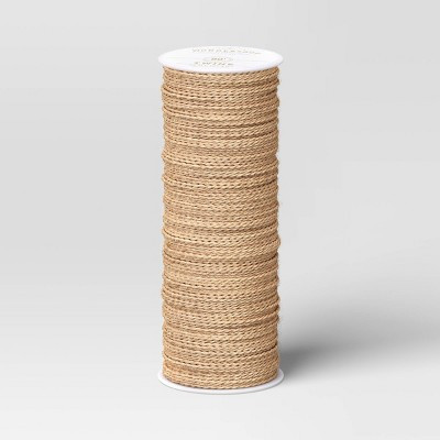 90' Christmas Fabric Ribbon Natural Jute - Wondershop™ | Target