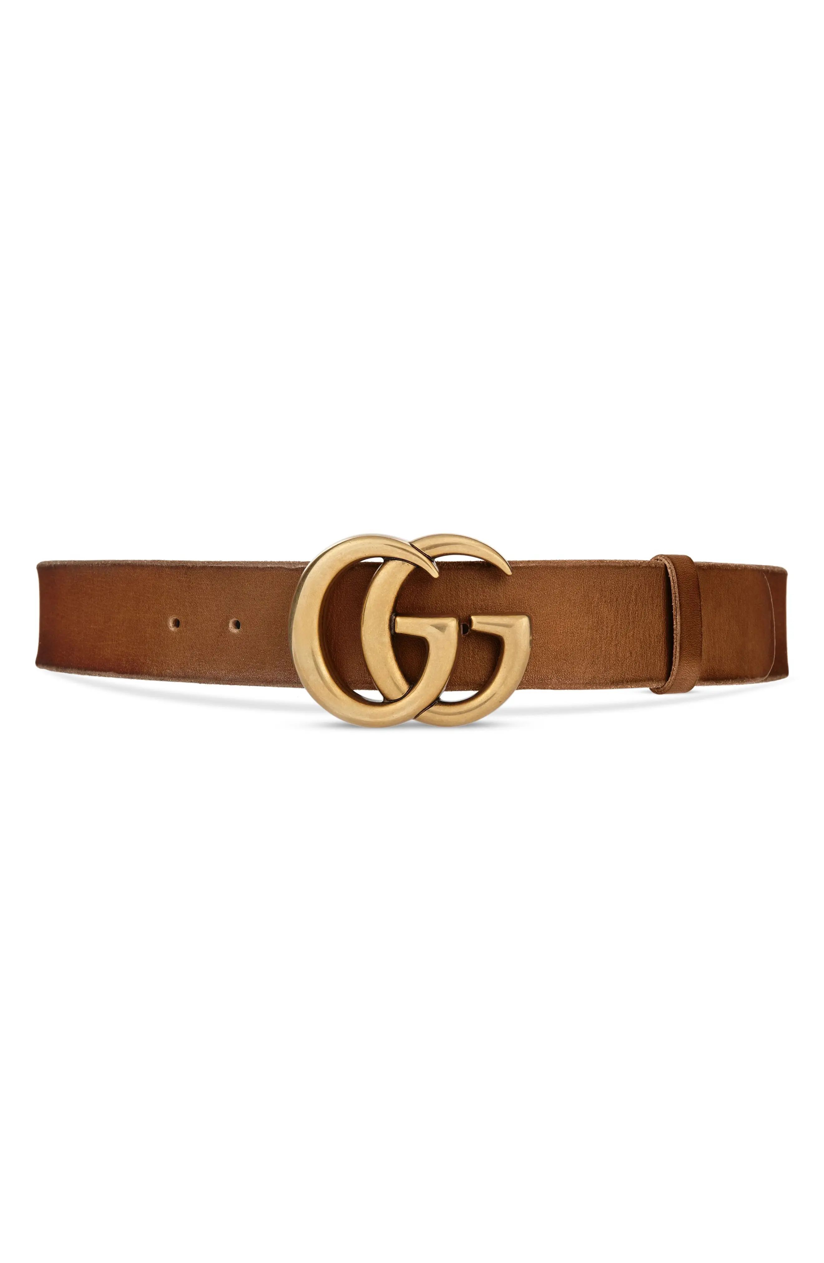 Women's Gucci Logo Leather Belt | Nordstrom