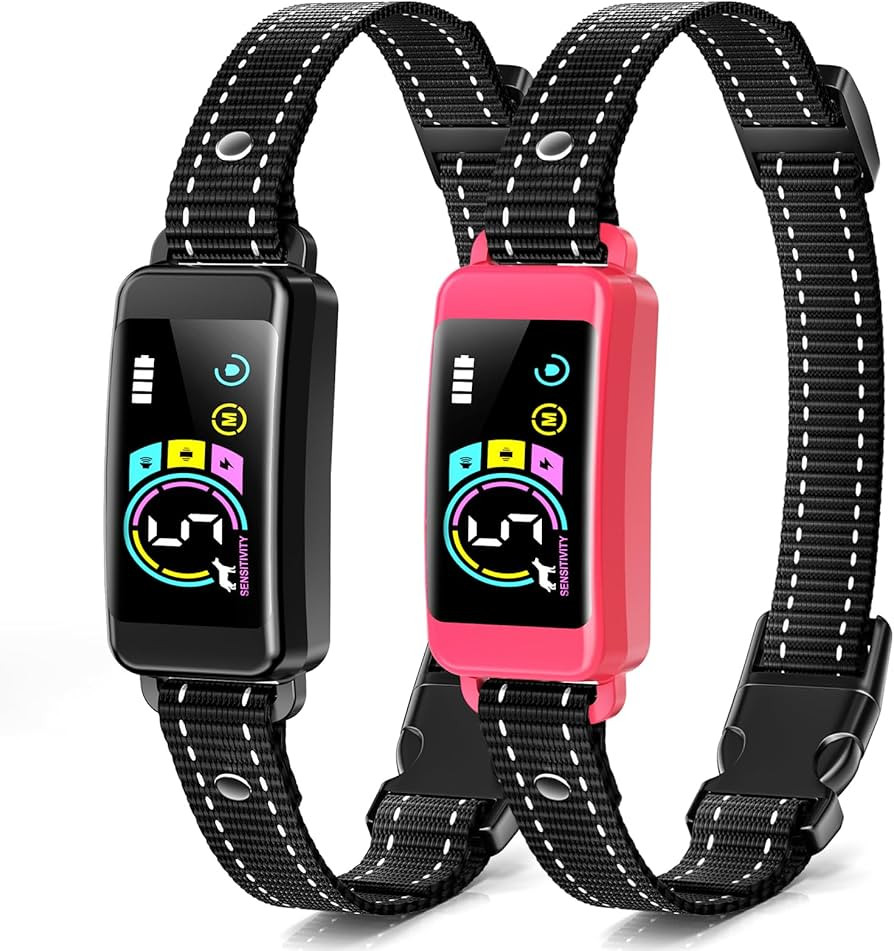 Bark Collar, ianciu 2 Pack Dog Bark Collar for Large Medium Small Dogs, Rechargeable Training Col... | Amazon (US)