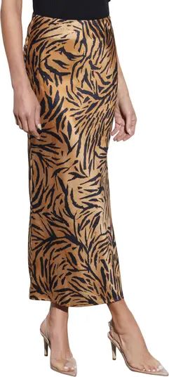 VICI Collection Tahiti Animal Print Satin Maxi Skirt | Nordstrom | Nordstrom