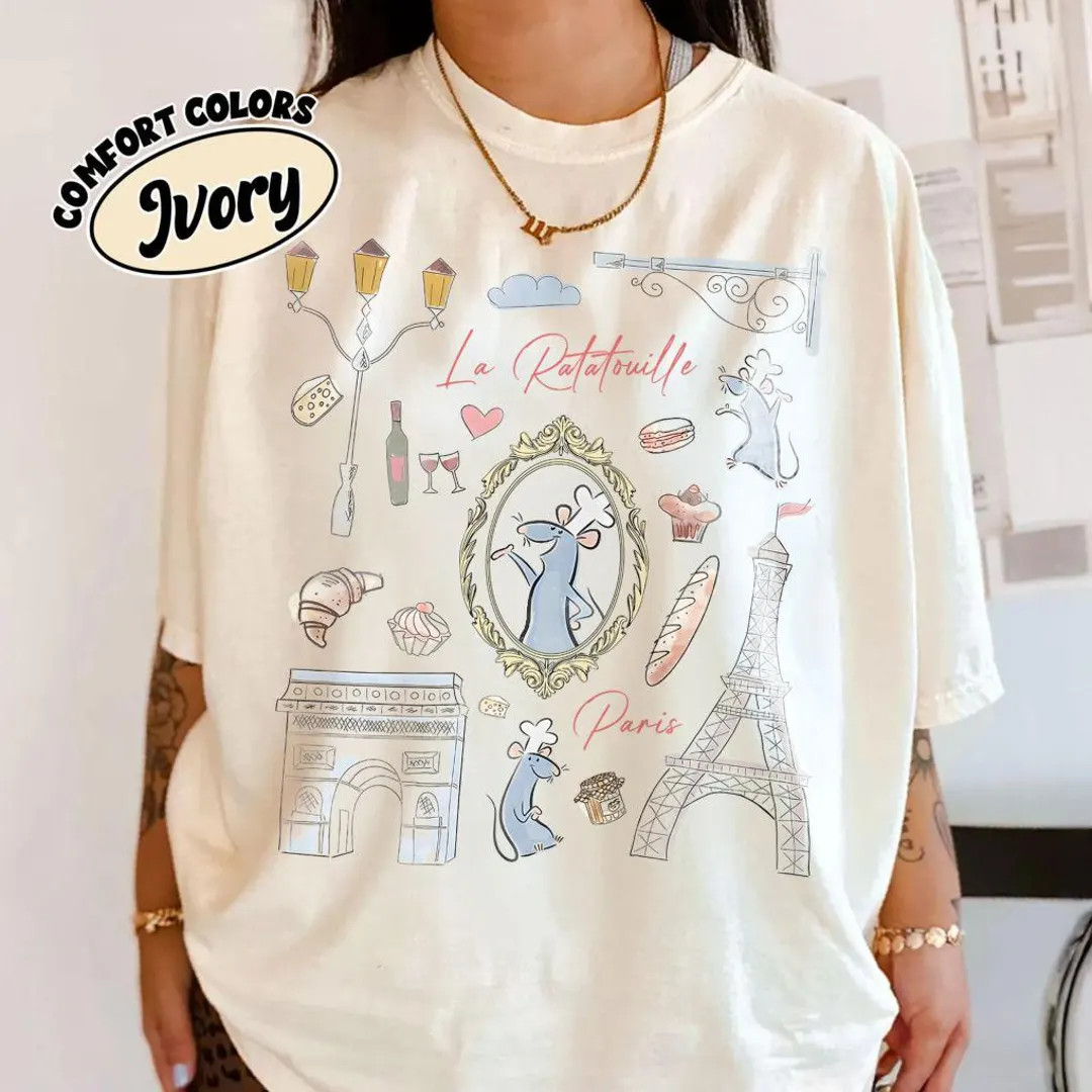 Disney Pixar Remy Ratatouille Paris Coquette Bow Shirt, Disneyland Matching Family Shirt, Anyone ... | Etsy (US)