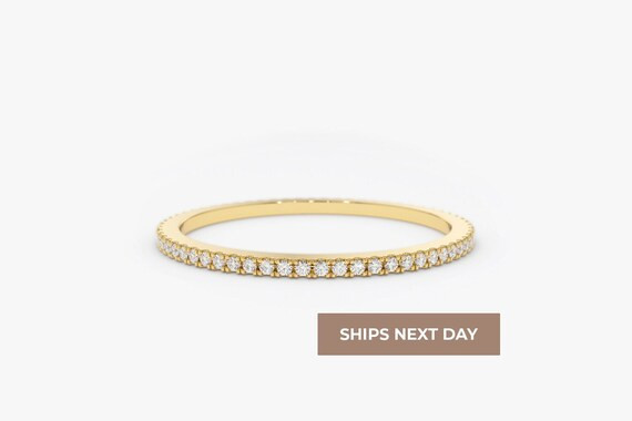 Diamond Eternity Ring/ Diamond Eternity Wedding Band/ 14k Gold | Etsy | Etsy (US)