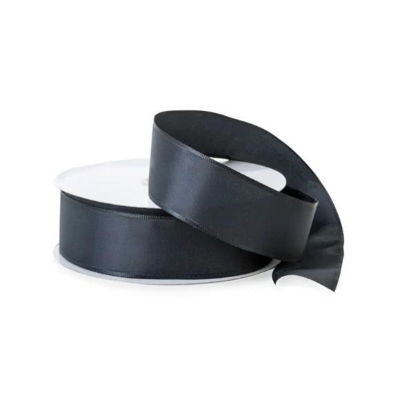 Black Fabric Wired Ribbon | Etsy | Etsy (US)