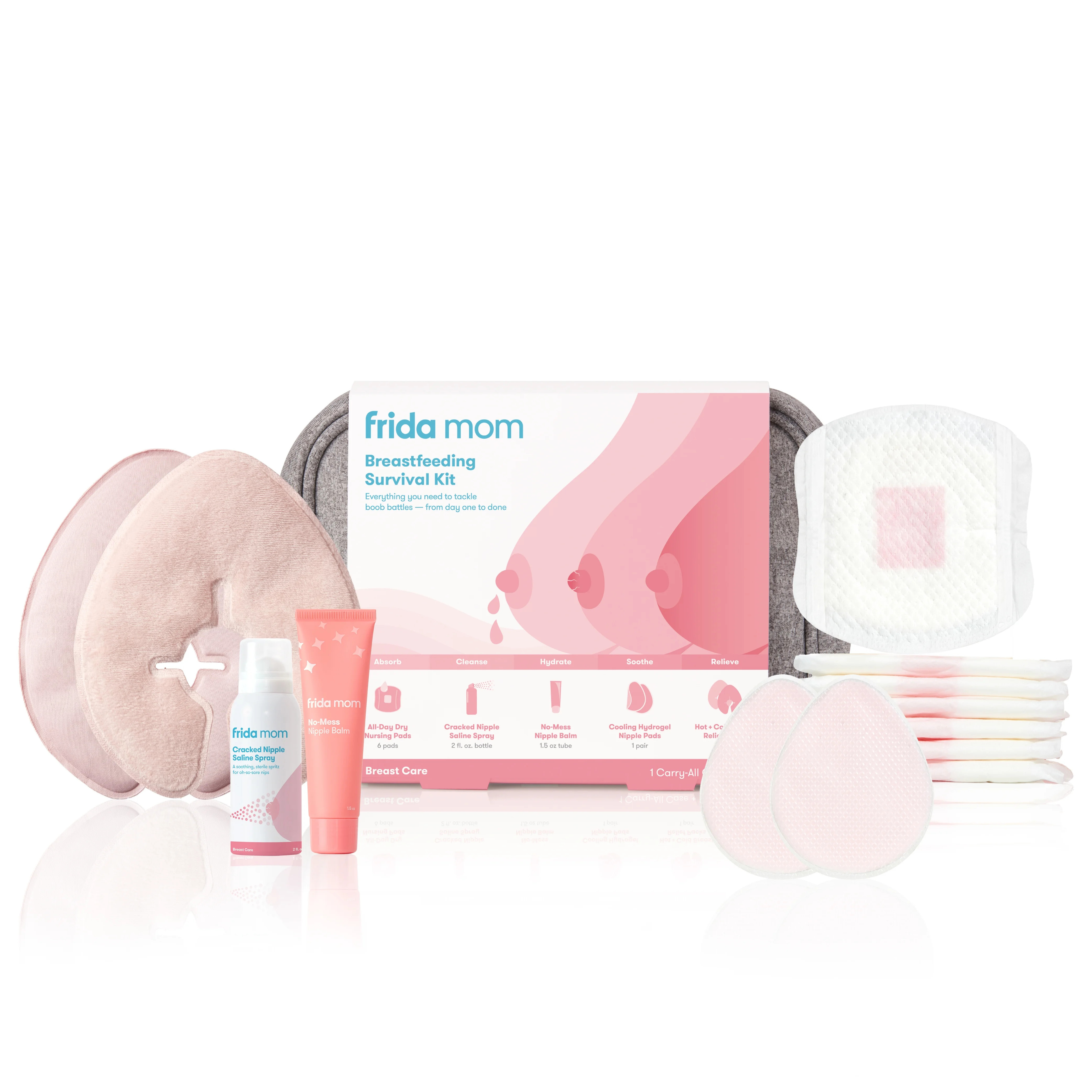 Frida Mom Breastfeeding Survival Kit with Nipple Cream, Lactation Breast Pads, and More, 13 Piece... | Walmart (US)