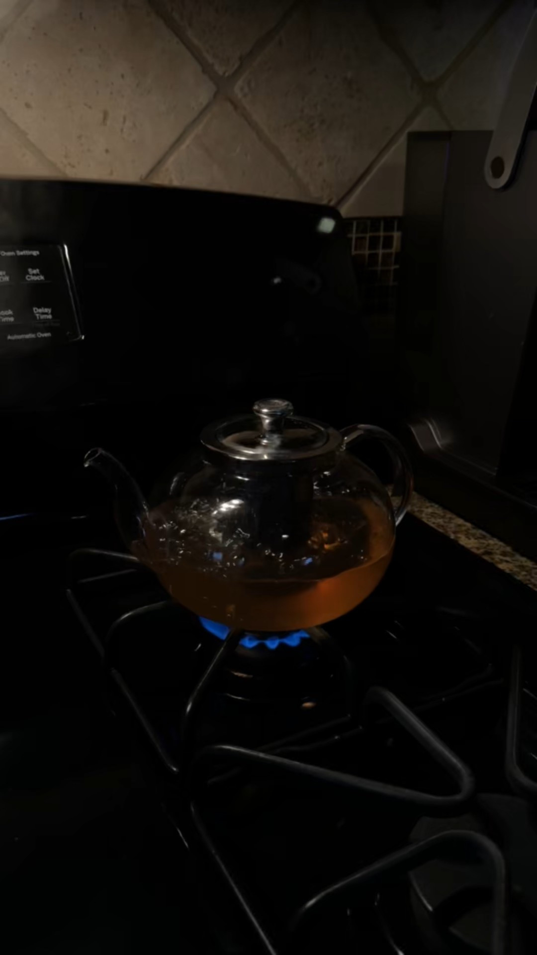 Making lemon ginger tea with Splenda because my throat is bothering me. Love this glass kettle because… vibes!

#LTKHome