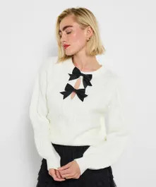 Coco Vintage Bow Jumper | Joe Browns