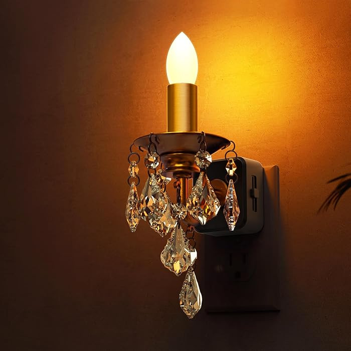 L LOHAS LED Candle Night Light, Night Lights Plug into Wall, LED Candle Night Light with Light Se... | Amazon (US)
