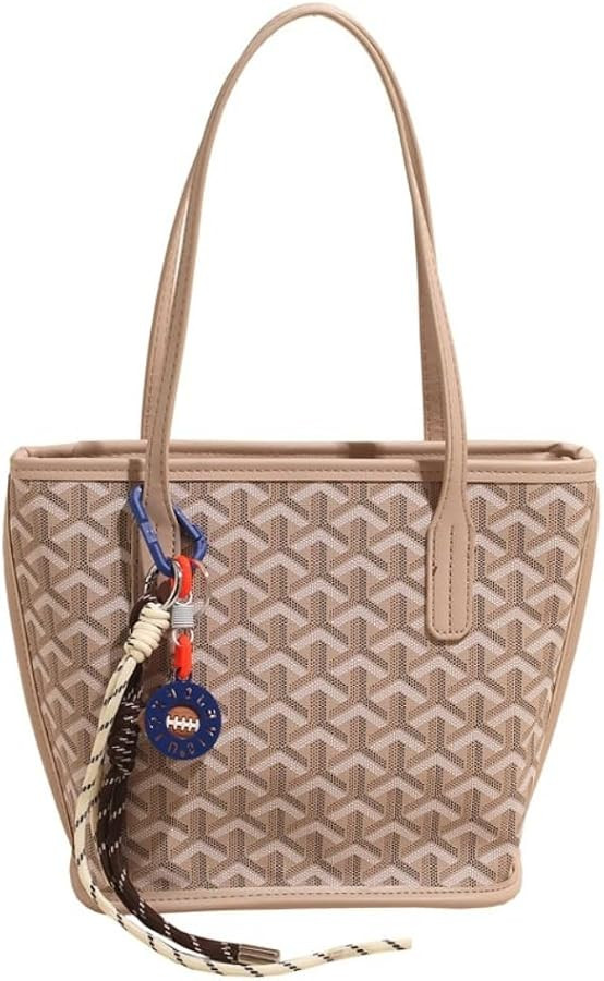 Women Tote Handbag PU Leather Lightweight Shoulder Bag with Zipper | Amazon (US)