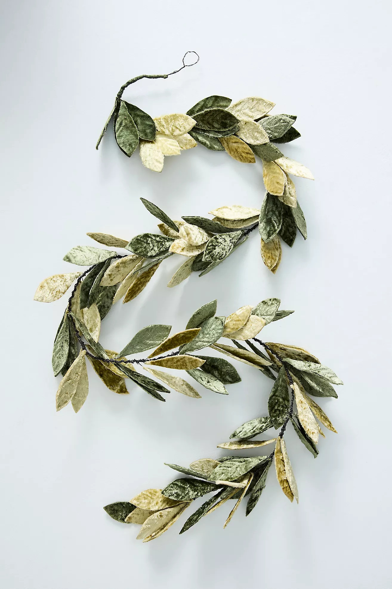 Leafy Velvet + Iron Garland | Anthropologie (US)