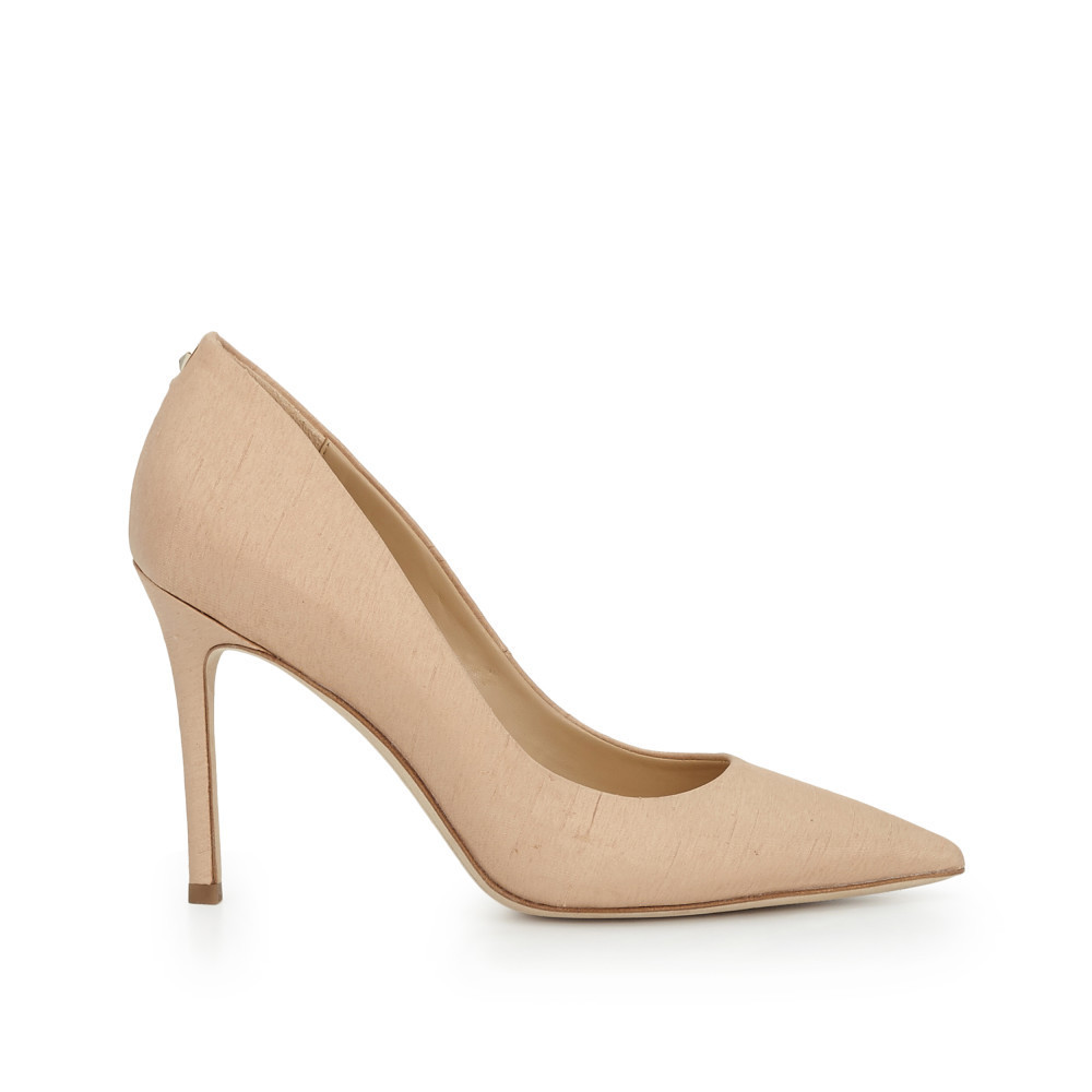 Sam Edelman Hazel Pointed Toe Heel Nude Silk | Sam Edelman