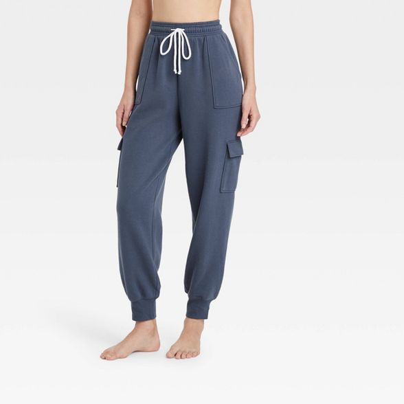 Women's French Terry Lounge Cargo Jogger Pants - Colsie™ | Target