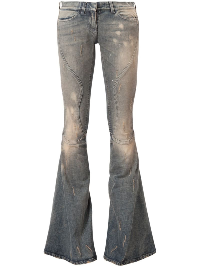 FAITH CONNEXION distressed flared jeans | FarFetch US