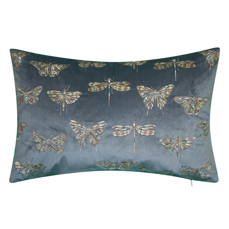 Meekins Embroidered Polyester Throw Pillow | Wayfair North America