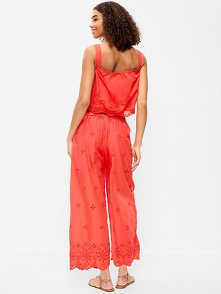 High-Waisted Cut Out Wide-Leg Pant | Old Navy (US)