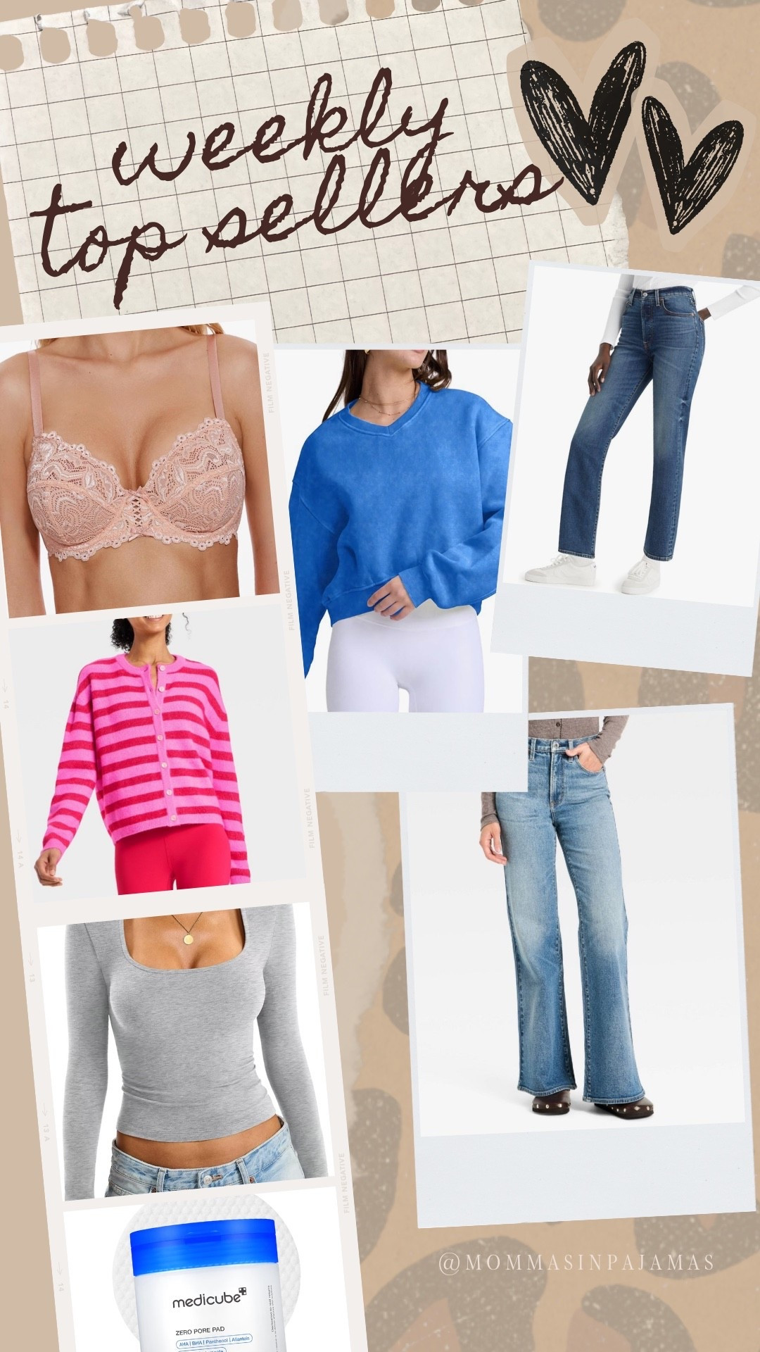 Bestsellers of the week:
full bust friendly bra with gorgeous lace detail, Levi’s ribcage ankle straight leg jeans, casual long sleeve top, exfoliating pore minimizing pads and acid wash sweatshirt from Amazon; petite friendly cage Jean and striped Valentine’s Day cardigan from Target. 

#LTKPetite #LTKMidsize #LTKselfcare