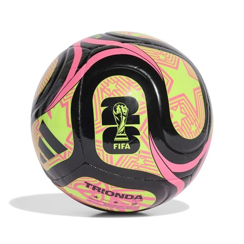 Adidas Unisex-Adult World Cup Soccer Ball, Black/Lucid Lemon/Lucid Pink, 5 | Amazon (US)