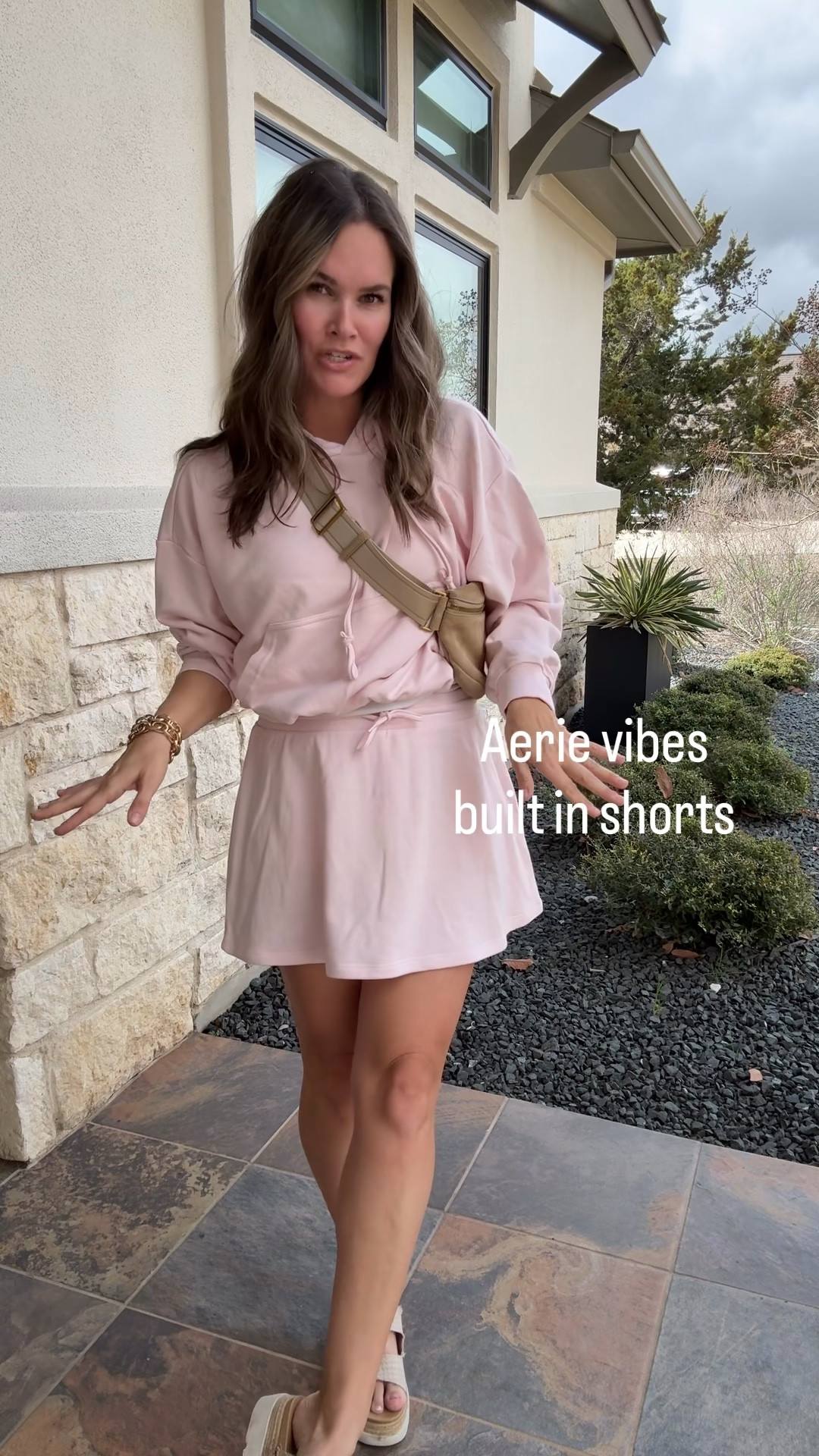 This looks like Aerie and it’s from Walmart! Perfect to wear together and easy to layer with a tank for warmer afternoons 🤍

#LTKmomlife #LTKootd #LTKdayinmylife