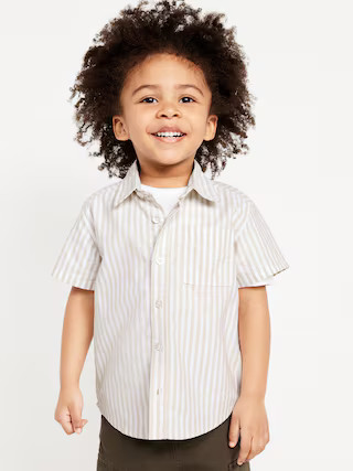 Printed Short-Sleeve Oxford Shirt for Toddler Boys | Old Navy (US)