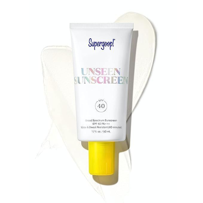 Super goop Unseen Sunscreen, 1.7 oz - SPF 40 PA+++ Reef-Friendly, Broad Spectrum Face Sunscreen &... | Amazon (US)