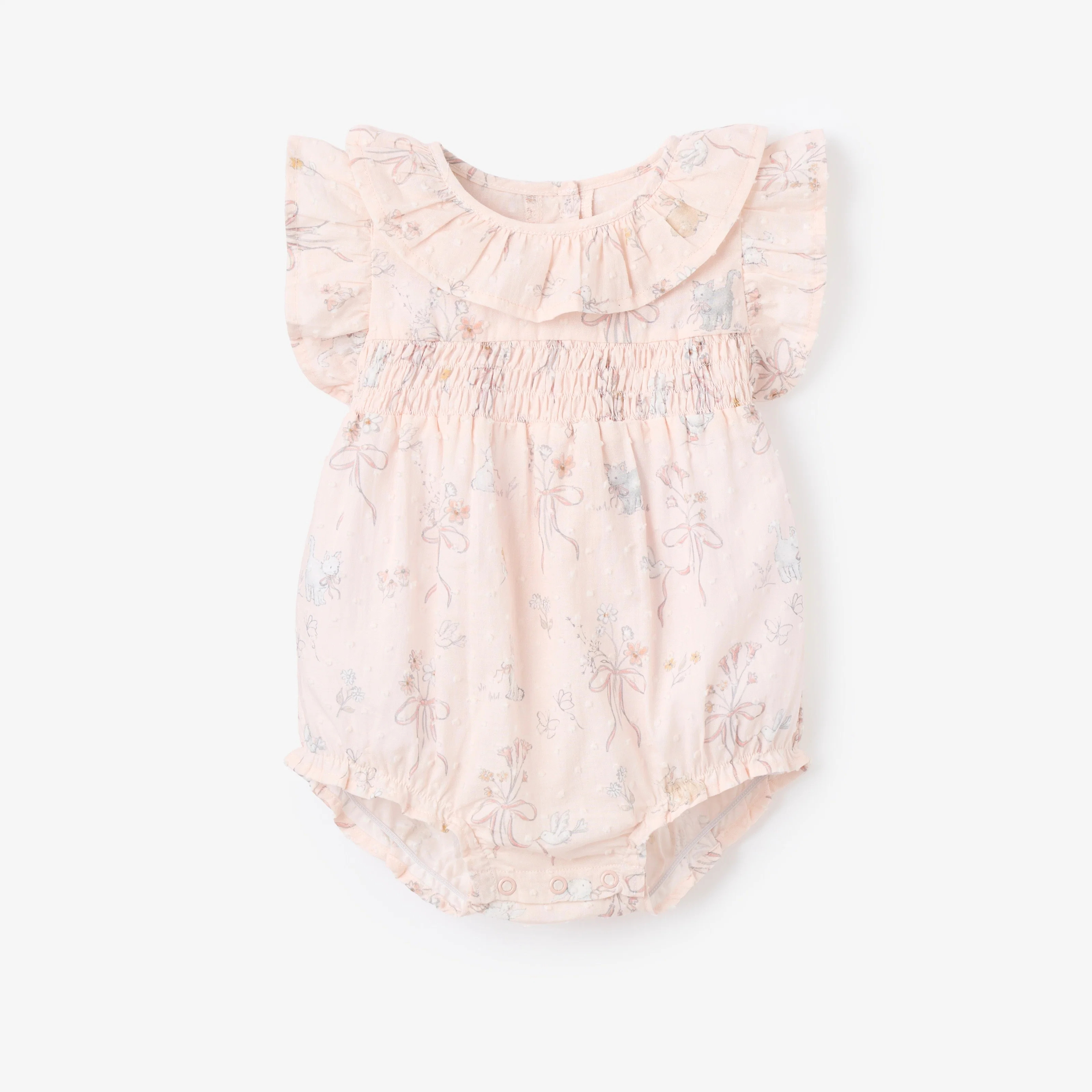 Fleur de Provence Smocked Bubble | Elegant Baby