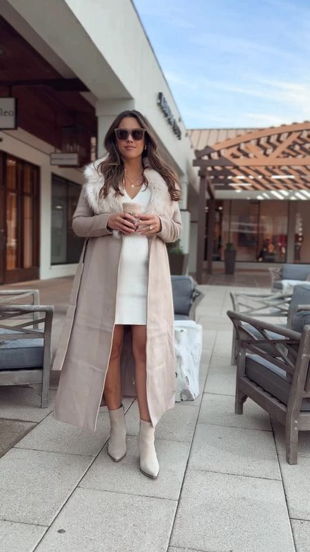 Winter outfit inspo. My coat is 50% off today only with code 50OFF

Bump style 
31 weeks 
Winter white outfit 
Winter coat 
VICI 

#LTKCyberWeek #LTKSeasonal #LTKHoliday