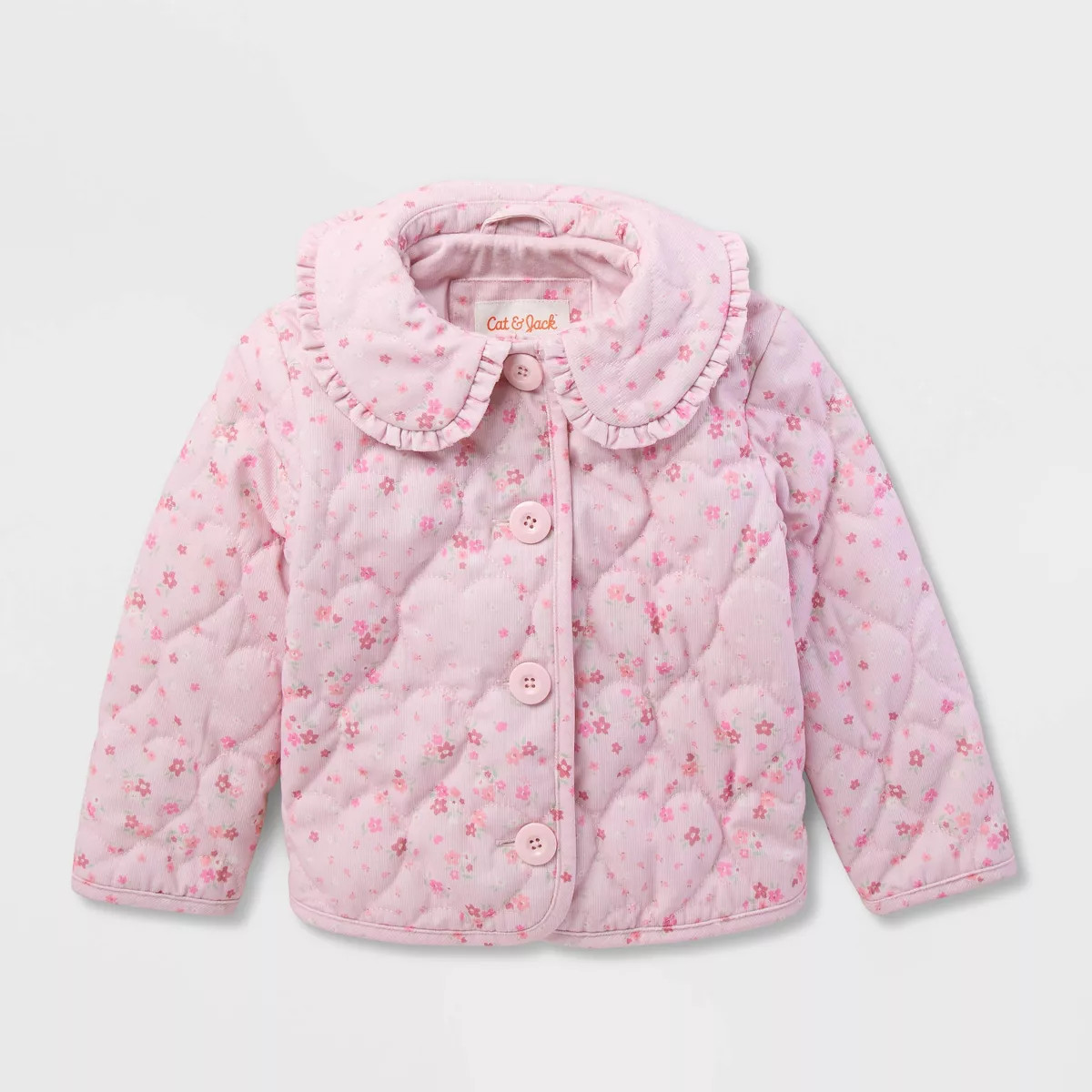 Toddler Girls' Ruffle Collar Jacket - Cat & Jack\u2122 Pink 3T | Target