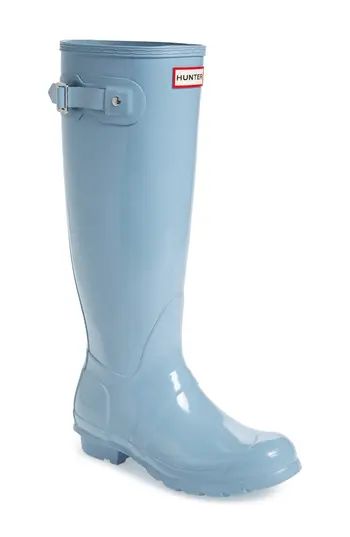 Women's Hunter Original High Gloss Boot, Size 11 M - Blue | Nordstrom